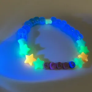 Kandi Swiftie glow in the dark festival concert bracelet SCARS, one of a kind thumbnail 6