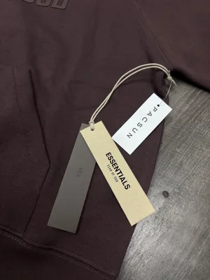 Essentials Fear of God Plum Hoodie Small thumbnail 4