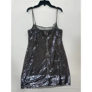 ALC Frank Dani sequined mini Dress with spaghetti streps Size Large thumbnail 4