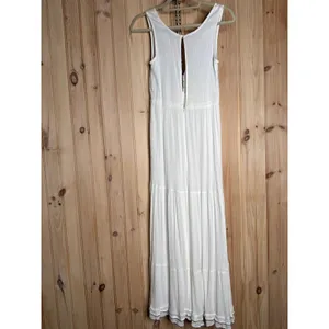 NWOT Lulus Tickets To Paradise White Embroidered Maxi Dress Resort Cruise Size S thumbnail 7