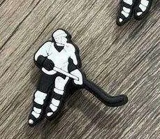 Hockey Player Team Sports Charm For Crocs Shoe Charms Bracelet - 2 Pieces thumbnail 3