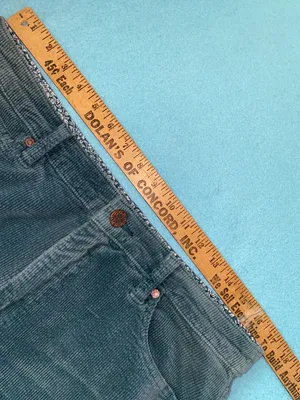 SOFT SURROUNDINGS Corduroy green teal straight leg button zipper closure size 14 thumbnail 7