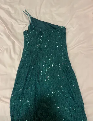 crystal sky off the shoulder hoco dress thumbnail 1