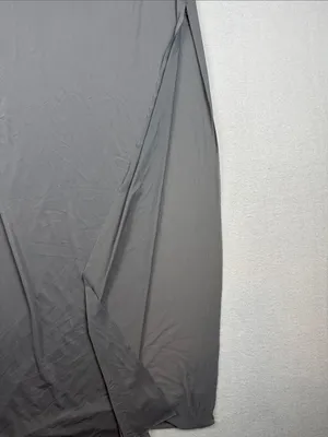 Skims Sheer Maxi Dress with slit in Gunmetal Size: XL thumbnail 5