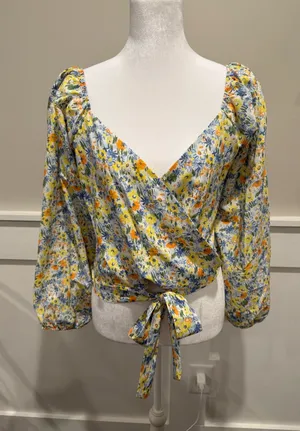 Floral Wrap Tie thumbnail 1