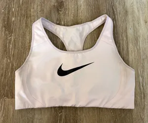 Light Pink Nike Sports Bra Women’s Dri-Fit M thumbnail 1