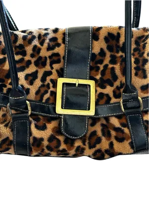 Vintage apt. 9 Animal Print Faux Leather Shoulder Bag Y2K Edgy Coquette thumbnail 2