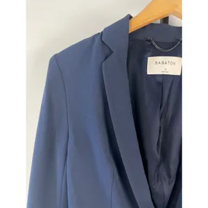Babaton Navy Blue Cropped Classy Preppy Blazer Single Button Jacket Size 0 thumbnail 3