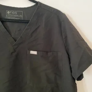 FIGS Black Catarina Scrub Top Uniform Nurse Doctor Medical Women's size XXL thumbnail 3