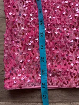Faeriesty Pink Sequined Strapless Mini Dress Bow Peekaboo thumbnail 8