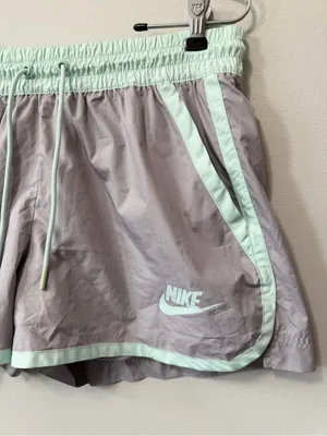 Nike Women's Gray & Mint Green Athletic Running Shorts Size M thumbnail 3