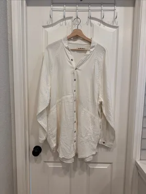 Free People summer daydream cotton gauze blouse thumbnail 2