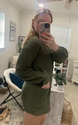 Blue Blush knit onesie  thumbnail 2