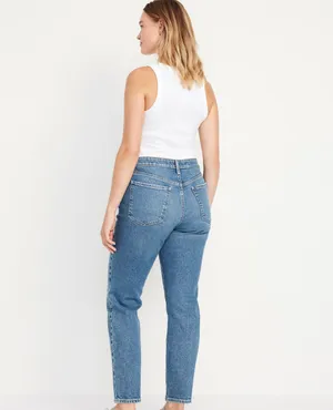 Old Navy High-Waisted OG Straight Ankle Jeans thumbnail 2