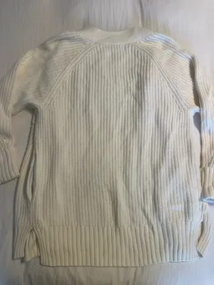 Abercrombie White Knit Cardigan thumbnail 3