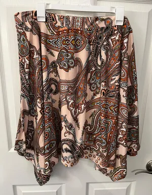 EST. 1946 Size XL Paisley Print Flowy Skirt thumbnail 2