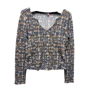 Pilcro Notched Waffle Top size Medium thumbnail 2