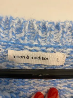 Moon & Maddison Blue Striped Sweater thumbnail 2