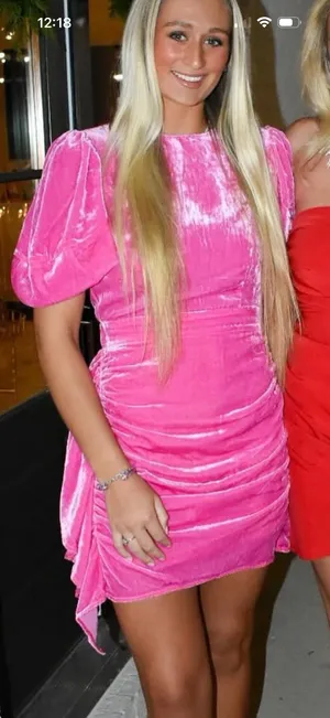 Pink Rhode mini pia dress thumbnail 1