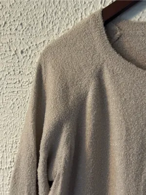 Barefoot Dreams Plush Crewneck Sweater in Taupe thumbnail 5