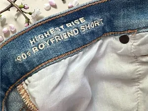 American Eagle Highest Rise 90’s Boyfriend distressed Jeans Shorts thumbnail 11