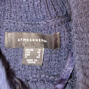 Atmosphere size 6 Navy blue side lace up sweater thumbnail 7