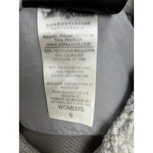 Patagonia Los Gatos Gray Sherpa Fleece Jacket Full Zip Womens Size Small Outdoor thumbnail 13
