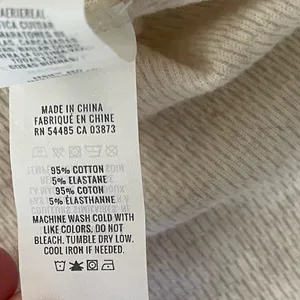 Aerie Cream Long Sleeve Henley Top thumbnail 5