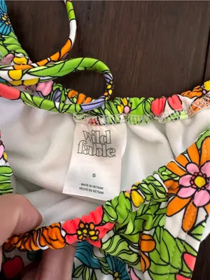 Wild Fable Floral Tie-String Bikini thumbnail 5