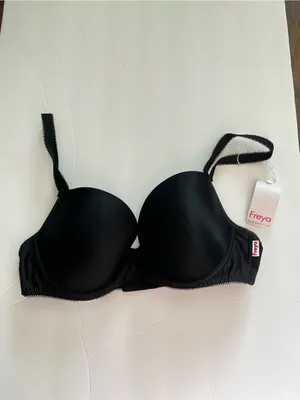 Freya Deco Molded Plunge Bra Black Size 34DD NEW NWT thumbnail 2