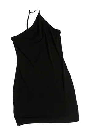 Urban Outfitters Black One Shoulder Mini Dress Size M thumbnail 1