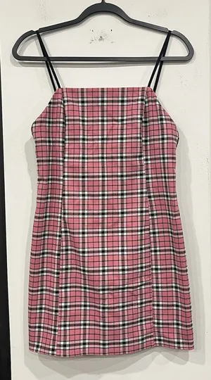 Urban Outfitters Pink Plaid Dress Y2K Size Medium thumbnail 1