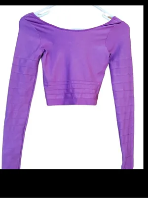 Bebe bandage lilac lavender crop top-90’s vintage thumbnail 7