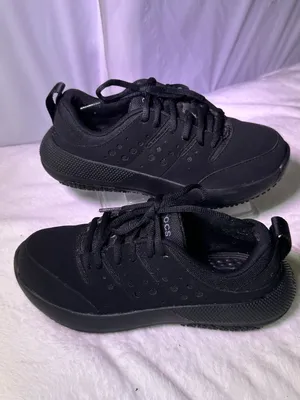CROCS Men's All-Black Lace-Up Sneaker thumbnail 2