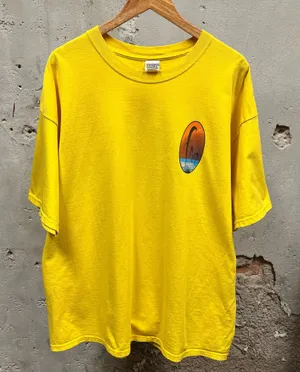 Fleetwood Mac Vintage 2003 Y2K Yellow Double Sided Concert Tour Tee Stevie Nicks thumbnail 1