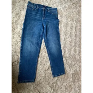 Calvin Klein Classic Straight Leg Blue‎ Denim Jeans High Rise 14 Classic Casual thumbnail 2