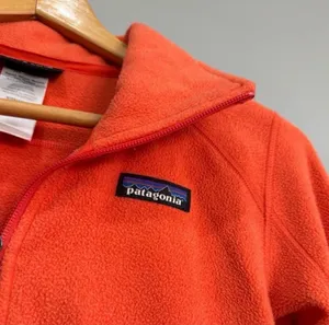 SALE! Women’s Orange Patagonia Full Zip Fleece Size XS VGUC thumbnail 5