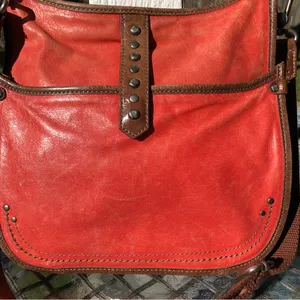 The Sak Orange Genuine Leather Purse Boho thumbnail 2