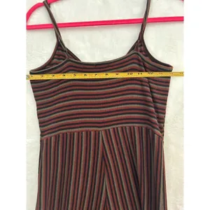Forever 21 Jumpsuit Womens Small Striped Wide Leg Tie Front Ribbed Knit Multi‎ thumbnail 10
