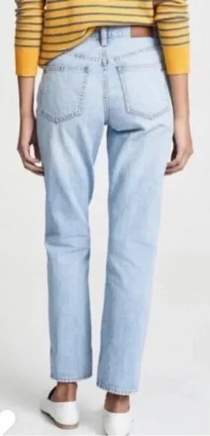 Madewell Women Jeans Sz 25 Light Wash The Perfect Summer Jean Straight Leg Denim thumbnail 1