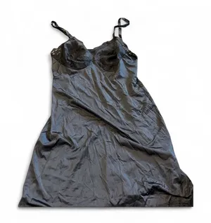 Vintage Elegant Black Lace Slip Dress size medium thumbnail 1