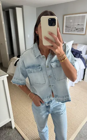 Denim shirt Blue thumbnail 1