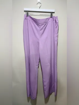 Tuckernuck Lilac Erin Pants XL NWT Wide Leg High Rise Lavender Trousers thumbnail 10