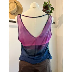 Deadstock Y2K BeBe Purple Mesh Flowy Layering Tank Top Size Medium NEW with Tags thumbnail 4