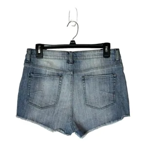 Talula Aritzia Shorts Womens 30 Blue Denim Medium‎ Wash High Rise Raw Hem Jean thumbnail 3