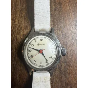 Vintage Garland Wrist Watch Original Leather Strap. ID Watch Case Company Winds thumbnail 2