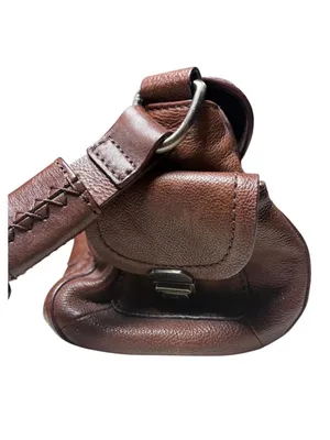 🤎 VINTAGE Y2K GRAIL Francesco Biasia Italian Leather Baguette Bag thumbnail 4