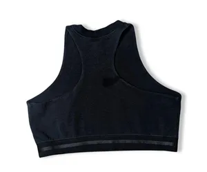 Nike Air Black Cropped Elastic Band Sports Athletic Tank thumbnail 3