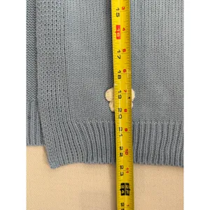 Light Blue Open Front Floral Cardigan size large NWT thumbnail 6