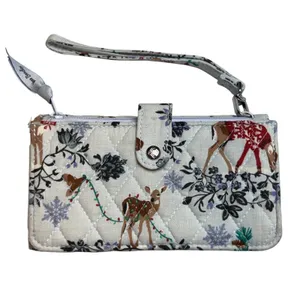 Vera Bradley Holiday Merry Deer Riley Compact‎ Wallet Wristlet Winter Christmas thumbnail 5